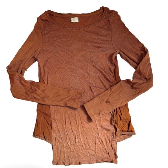 🔴 $5 Sale Bundle Only! Zara Collection Brown Body Fit Top - Picture 1 of 5
